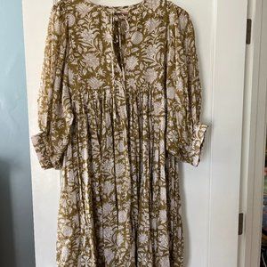 Daughers of India Kyra Midi Dress New Without Tags-- Olive